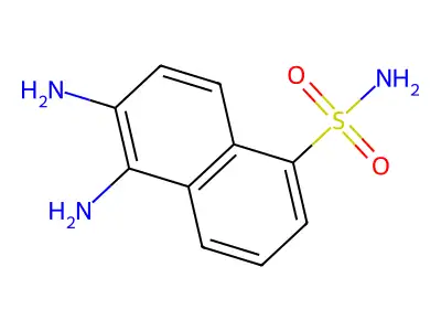 1-Naphthalenesulfonamide, 5,6-diamino- structure