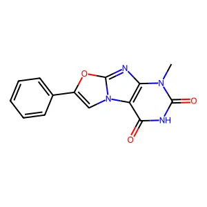 4-Methyl-7-phenylpurino[8,7-b][1,3]oxazole-1,3-dione structure