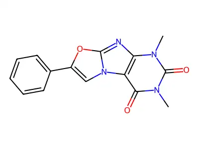 1,3-dimethyl-7-phenyloxazolo[2,3-f]purine-2,4(1H,3H)-dione structure