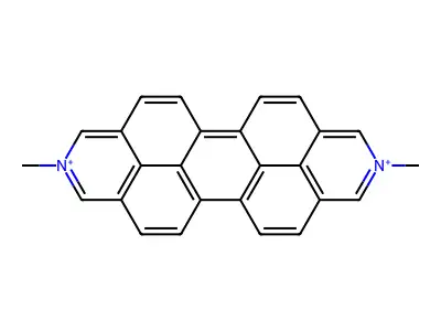 Dimethyldiazaperopyrenium structure