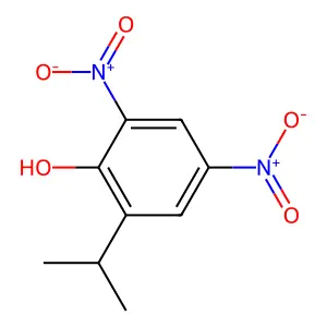 2-Isopropyl-4,6-dinitrophenol structure