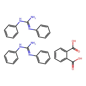 1,3-Diphenylguanidinium phthalate structure