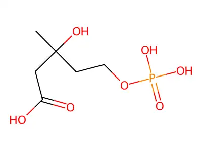 磷酸甲羟戊酸 structure