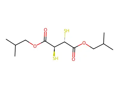 Di-(isobutyl)dimercaptosuccinate structure