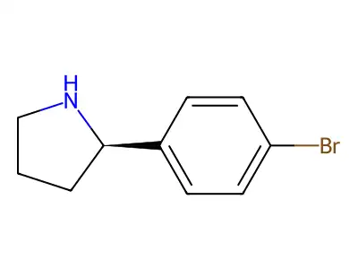 2-(4-Bromophenyl)pyrrolidine structure