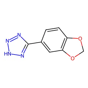 5-(1,3-benzodioxol-5-yl)-1H-tetrazole structure