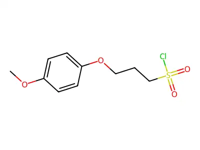 3-(4-Methoxyphenoxy)propane-1-sulfonyl chloride structure