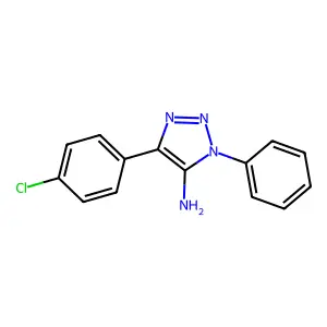 4-(4-chlorophenyl)-1-phenyl-1H-1,2,3-triazol-5-amine structure