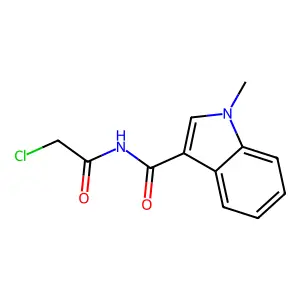 N-(2-Chloroacetyl)-1-methyl-1H-indole-3-carboxamide structure