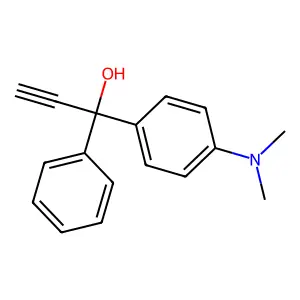 1-[4-(Dimethylamino)phenyl]-1-phenylprop-2-yn-1-ol structure