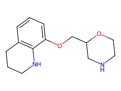 (Morpholinyl-2-methoxy)-8-tetrahydro-1,2,3,4-quinoline structure