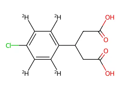 3-(4-Chlorophenyl) glutarate structure