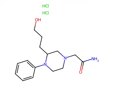 1-Piperazineacetamide, 4-(3-hydroxypropyl)-N-phenyl-, dihydrochloride structure