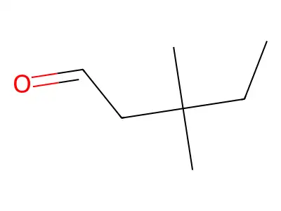 3,3-Dimethylpentanal structure