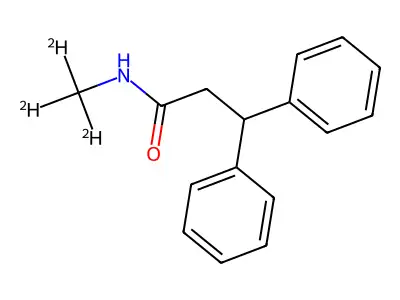 N-methyl-3,3-diphenylpropanamide structure