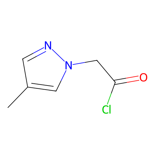 (4-methyl-1H-pyrazol-1-yl)acetyl chloride structure