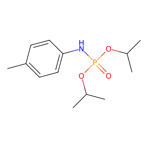 Diisopropyl p-tolylphosphoramidate structure