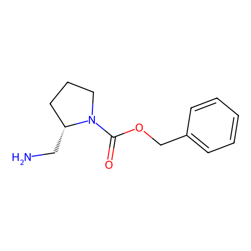 (S)-2-Aminomethyl-1-N-Cbz-pyrrolidine structure