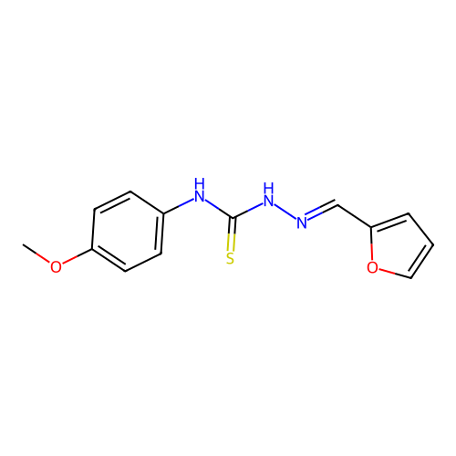 2-Furaldehyde, 4-(p-methoxyphenyl)thiosemicarbazone structure