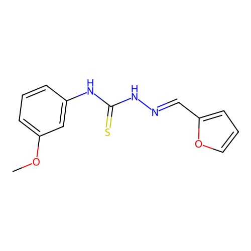 2-Furaldehyde, 4-(m-methoxyphenyl)thiosemicarbazone structure