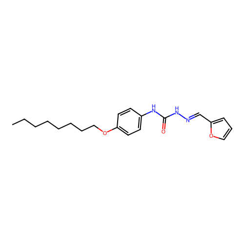 2-Furaldehyde, 4-(p-octyloxyphenyl)semicarbazone structure