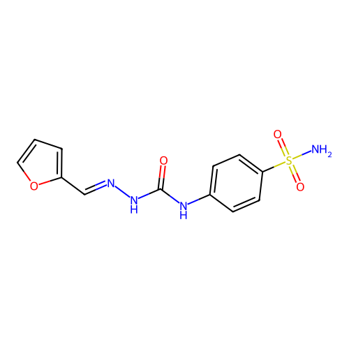 2-Furaldehyde, 4-(p-sulfamoylphenyl)semicarbazone structure