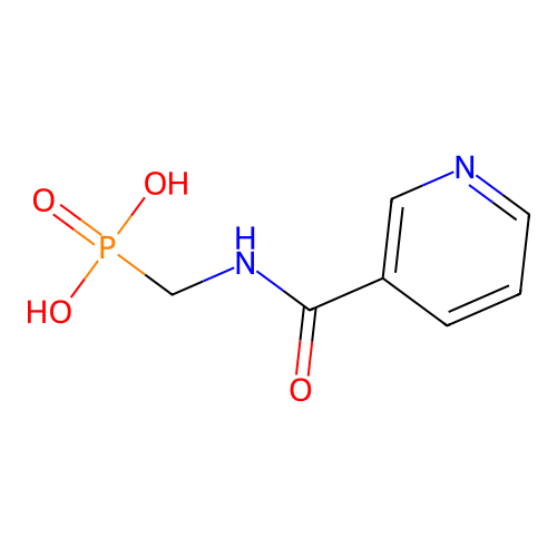 ((3-Pyridinylcarbonyl)amino)methylphosphonic acid structure