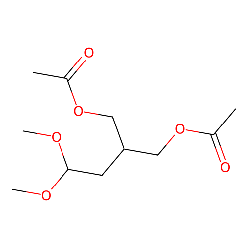 2-[(Acetyloxy)methyl]-4,4-dimethoxybutyl acetate structure