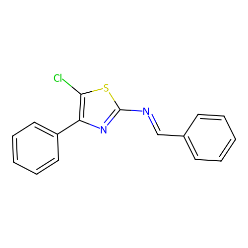 N-(5-Chloro-4-phenyl-1,3-thiazol-2-yl)-1-phenylmethanimine structure