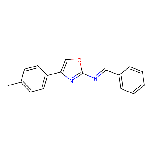 N-(4-(4-Methylphenyl)-1,3-oxazol-2-yl)-1-phenylmethanimine structure