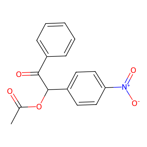 [1-(4-Nitrophenyl)-2-oxo-2-phenylethyl] acetate structure