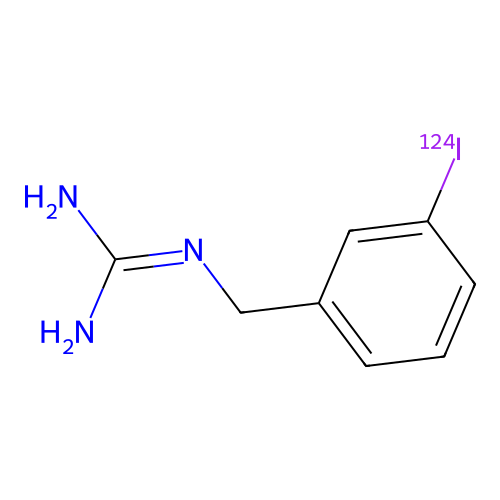 Iobenguane I-124 structure