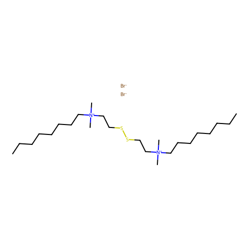 Bis(beta-dimethyl octylammonium ethyl)disulfide structure
