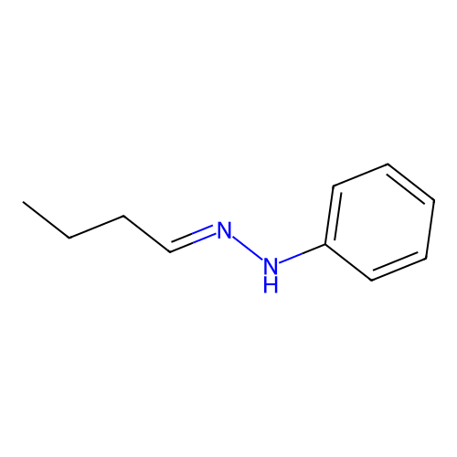 Butyraldehyde, phenylhydrazone structure
