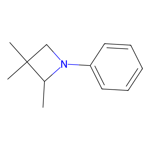 2,3,3-Trimethyl-1-phenyl-azetidine structure