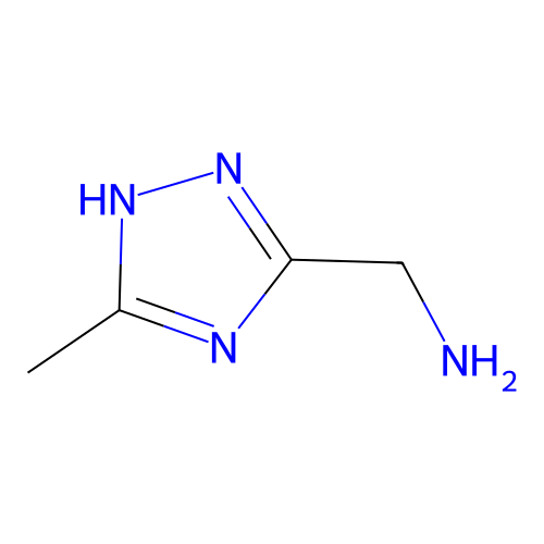1-(5-Methyl-1H-1,2,4-triazol-3-yl)methanamine structure