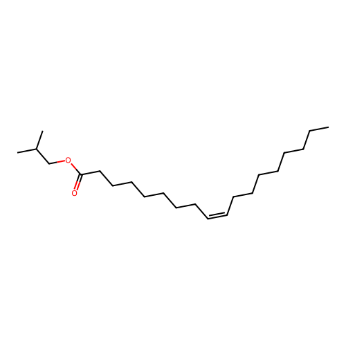 9-Octadecenoic acid (9Z)-, 2-methylpropyl ester structure