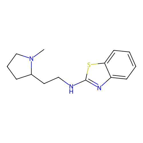 N-[2-(1-methylpyrrolidin-2-yl)ethyl]-1,3-benzothiazol-2-amine structure