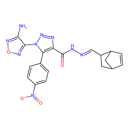 C19H17N9O4 structure