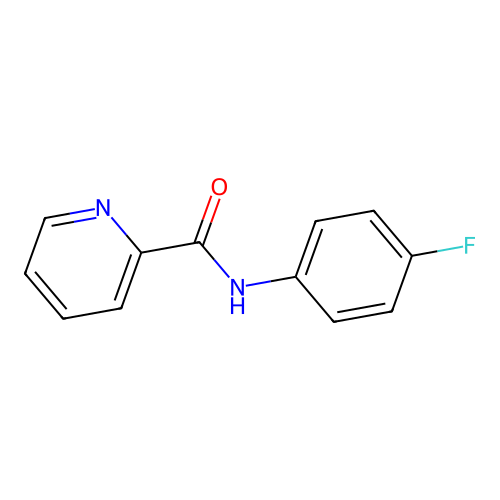 N-(4-fluorophenyl)pyridine-2-carboxamide structure