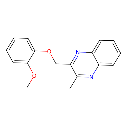 2-Methoxy-1-[(3-methylquinoxalin-2-yl)methoxy]benzene structure