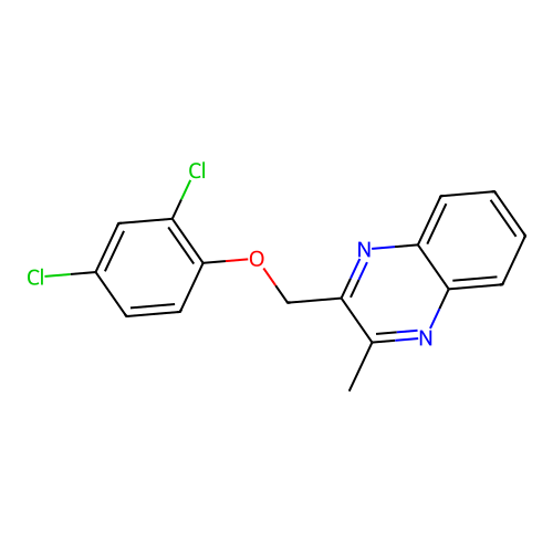 2,4-Dichloro-1-[(3-methylquinoxalin-2-yl)methoxy]benzene structure
