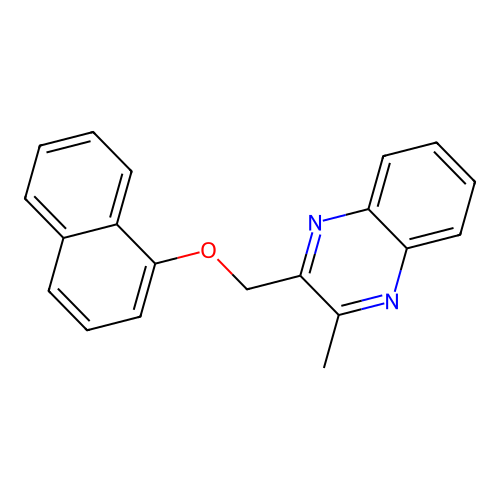 [(3-Methylquinoxalin-2-yl)methoxy]naphthalene structure