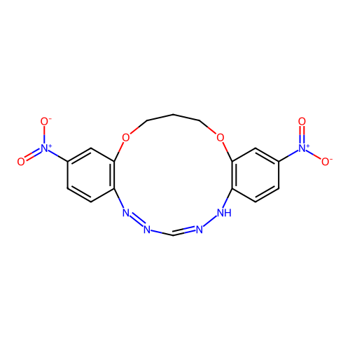 Ntm-macrocycloformazan structure