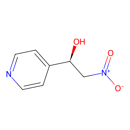 (1R)-2-nitro-1-pyridin-4-ylethanol structure