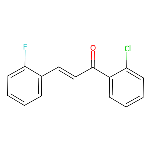 (2E)-1-(2-Chlorophenyl)-3-(2-fluorophenyl)prop-2-en-1-one structure