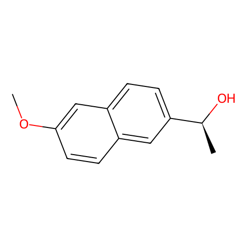 1-(6-Methoxynaphthalen-2-yl)ethanol, (-)- structure
