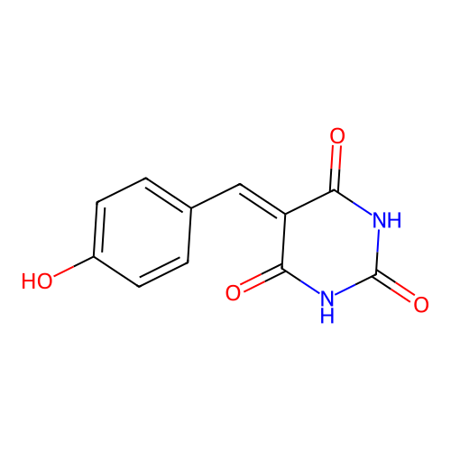 5-(4-Hydroxy-benzylidene)-pyrimidine-2,4,6-trione structure
