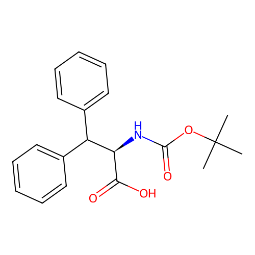 Boc-D-3,3-Diphenylalanine structure