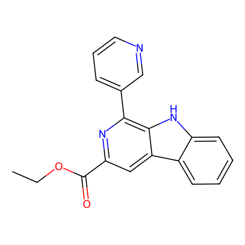 9H-Pyrido(3,4-b)indole-3-carboxylic acid, 1-(3-pyridinyl)-, ethyl ester structure